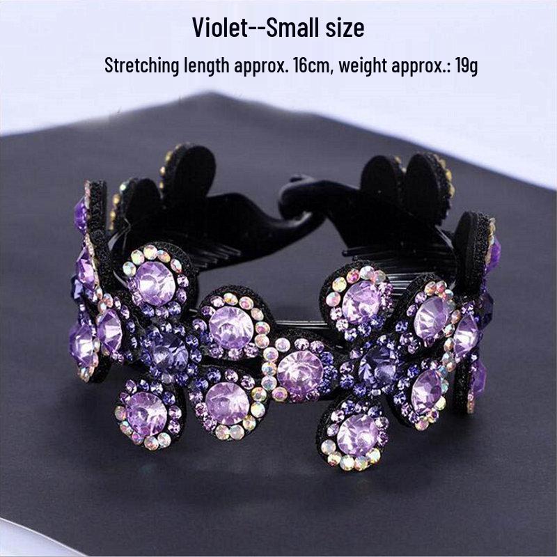 Заколка-резинка для волос в корейском стиле с rhinestone и цветами сливы