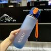 700 мл Спортивная Бутылка для Воды с Шкалой Ударопрочная Чашка для Напитков для Спорта на Открытом Воздухе Пластиковая Бутылка для Напитков Большая Вместимость Герметичная