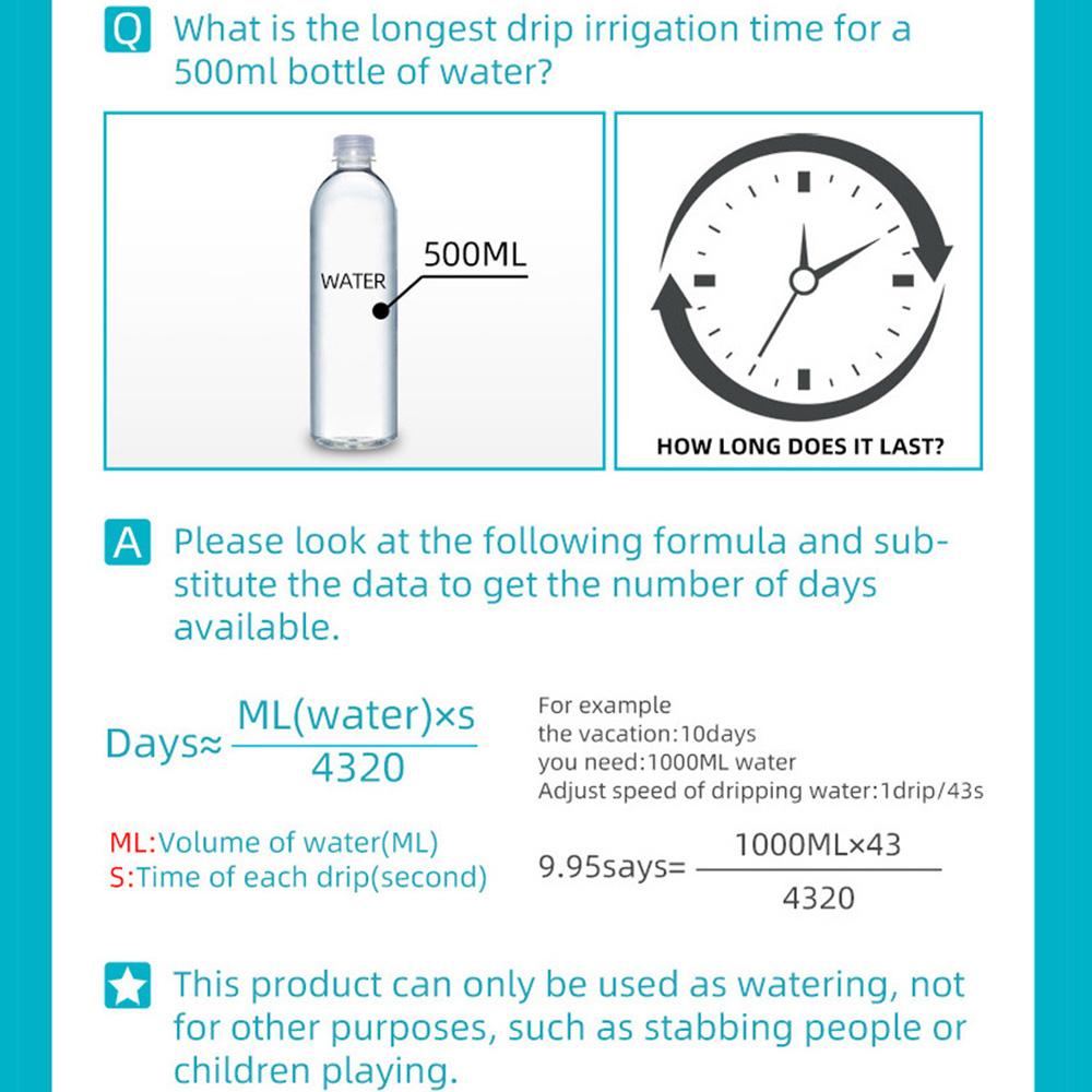 Spike Houseplant Indoor Irrigation System Plant Waterer Watering Device Automatic Drip Spike