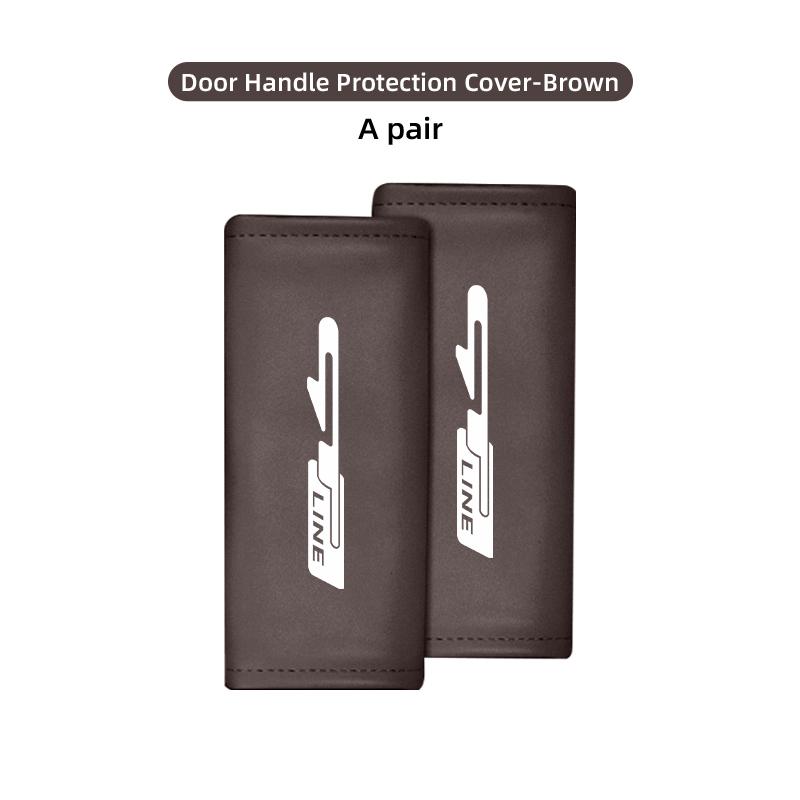 AANV1 For KIA Car Door Inner Handle Protective Cover Non-slip Anti-Wear Protection Case gt gtline Xline ceed Forte RIO STINGER Seltos