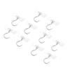 1-10pcs Adhesive Ceiling Hooks No Drill Hanging Hook for Hanging Plant Wind Chimes Stainless Steel Outdoor Adhesive Hook