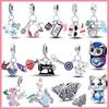 Charms Silver 925 Music Walkman Pendant Mobile Phone &Game Console Charm Butterfly Pendant Fits 925 Original Necklace