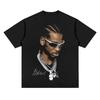 American Professional Basketball Star Pattern Printed T-shirt Trend Casual Loose 100% Cotton Round Neck Short-sleeved T-shirt