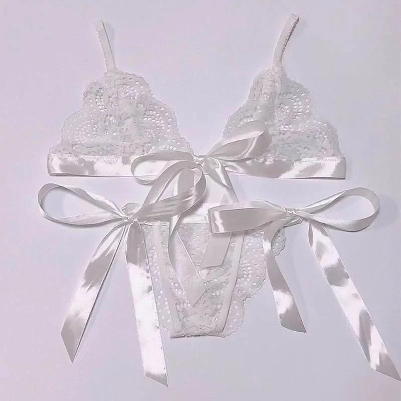 Сексуальный кружевной бюстгальтер, короткий комплект нижнего белья, женское нижнее белье, прозрачный бюстгальтер и трусики, женский красный ультратонкий комплект нижнего белья без подкладки