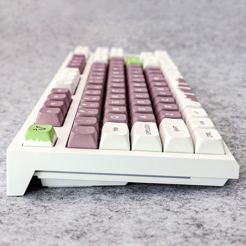 Милые мультяшные колпачки для клавиш 9,5 мм XDA Высота 7U Space Keycap Set PBT 5-сторонний термосублимационный подходит для механической клавиатуры