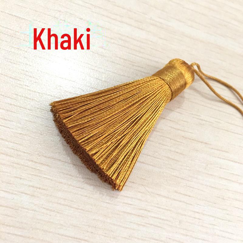 5CM Short Fat Tassel Chinese Knot Vertical Ice Silk Pendant DIY Handicraft