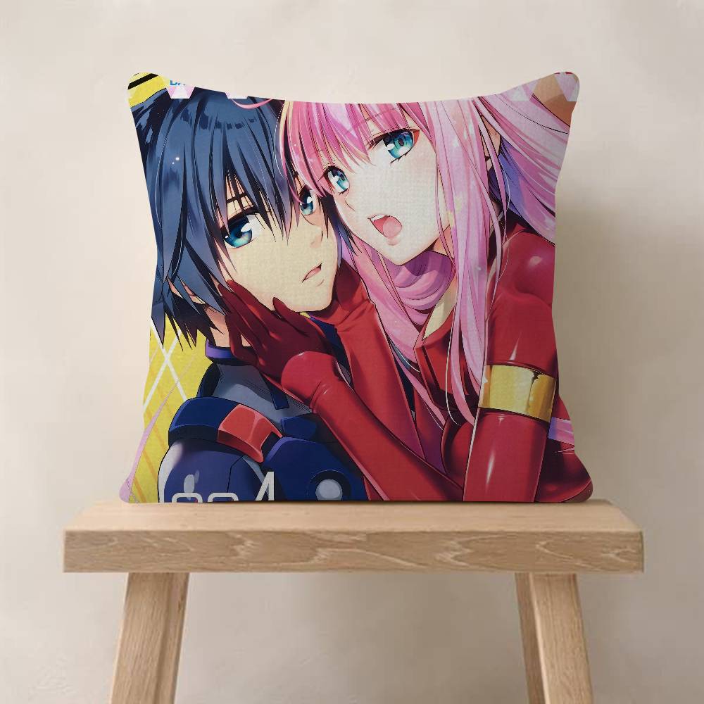 Аниме DDarling In The Franxx Наволочка Подушка-плед для Автомобиля Чехол для Подушки на Диван Автомобиль Рождественский Подарок