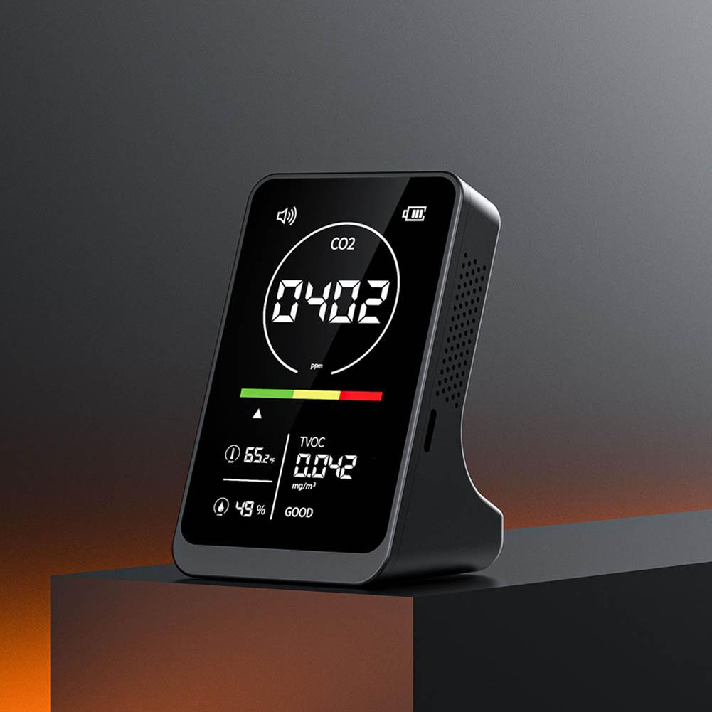 4 в 1 Измеритель качества воздуха Бытовой тестер CO2 TVOC Портативный детектор температуры и влажности Датчик NDIR