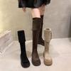Два носить сложенные ботфорты на платформе дети 2025 осень и зима новый толстый каблук до колена рыцарские сапоги осень и зима