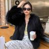 Women High End Temperament Autumn Winter Coat  Fashionable Elegant Clothing Faux Fur Jacket