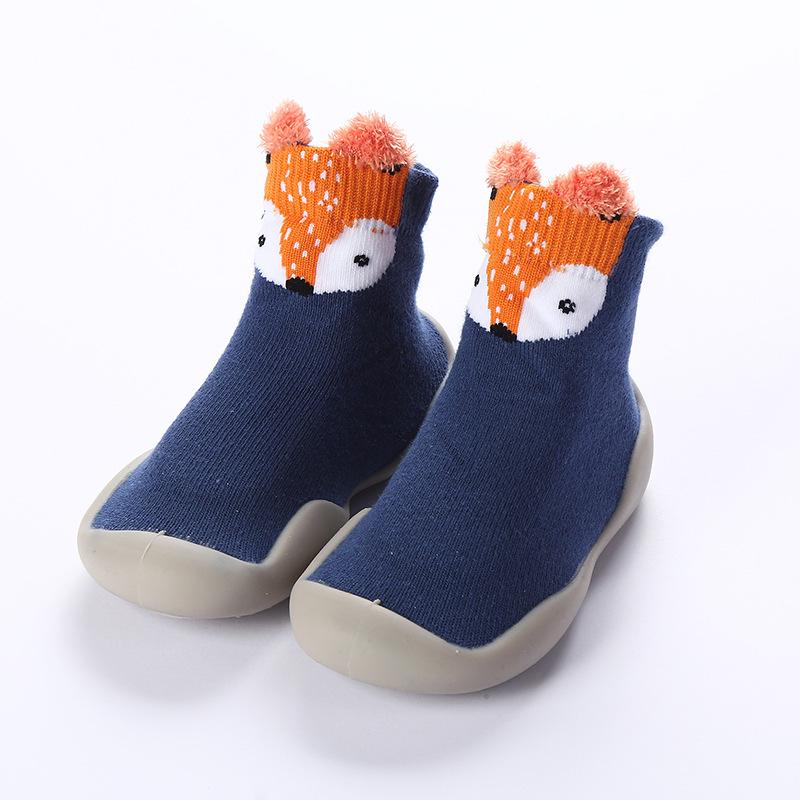 Spring and Fall Models of Children's Floor Socks Baby Silicone Soft Sole Floor Shoes Baby Indoor Non-slip Toddler Shoes