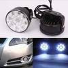 2 шт. Автомобильная круглая лампа 9LED DRL Круглая автомобильная противотуманная фара Дневные ходовые огни Головной свет Белый