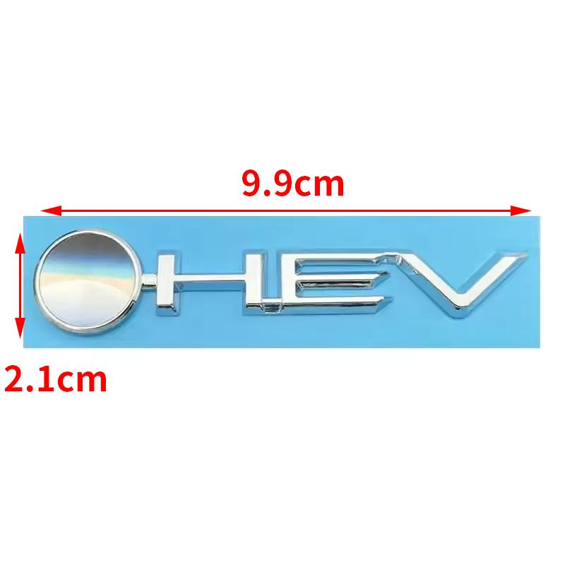 Car 3D ABS HEV Logo Trunk Emblem Badge Decals Sticker For Toyota Camry 9th 2024 Highlander Granvia Sienna Avalon Accessories