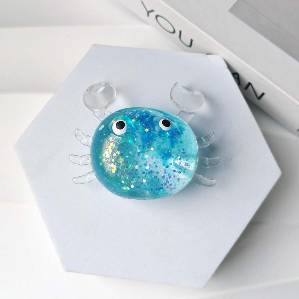 TPR Shellfish Squishy Pinch Le Sparkling Fidget Toys Stress Relief Sensory Toys  Children's Gifts