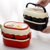 Портативный изолированный ланч-бокс для офисных работников и студентов, разделенный на отсеки, не допускающие смешивания вкусов, герметичный ланч-бокс
