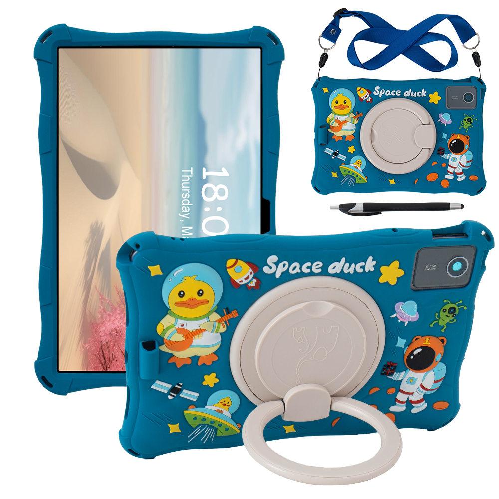 Мягкий силиконовый чехол-подставка для Lenovo Xiaoxin Pad 2025 11 дюймов, вращающаяся мультяшная обложка для планшета для Lenovo Tab M11 TB330FU TB331FC