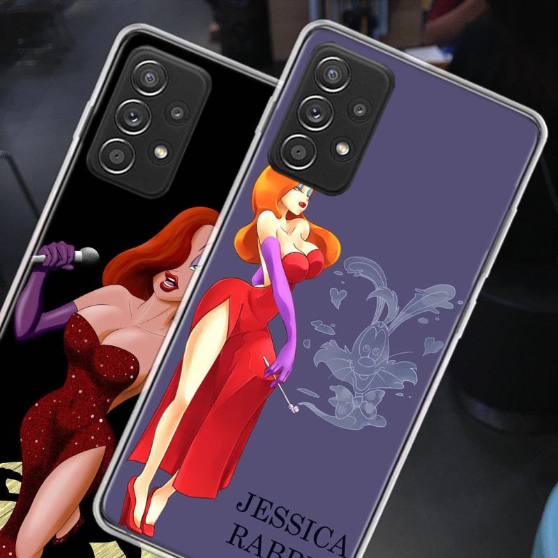 J-Jessica R-Кролики Чехол для телефона для Samsung A54 A57 A37 A17 A14 A15 A12 A24 A34 A55 A35 A25 A52S A07 A05S A04S A22 A32 A72 Galaxy