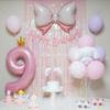 Yeonji Market Cinnamoroll Sanrio Birthday Balloon Party Set, Pink Full Set (pink Number 9)