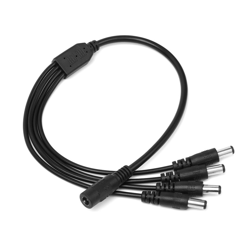 Professional Connector 5.5mm*2.1mm DC Power Cord Splitter Cable 1 to 2/3/4/6/8 Way Female to Male