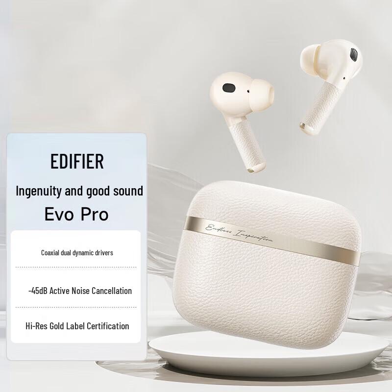 Edifier Evo Pro True Wireless Active Noise Cancelling Earbuds