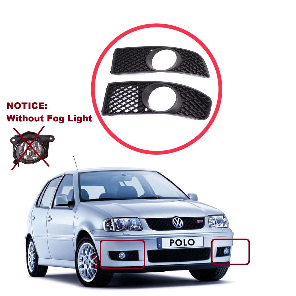 BSP1189 Front Bumper Fog Light Frame Housing Left Right for VW Polo MK3 6N2 1999-2001 Facelift 6N0853665C 6N0853666C