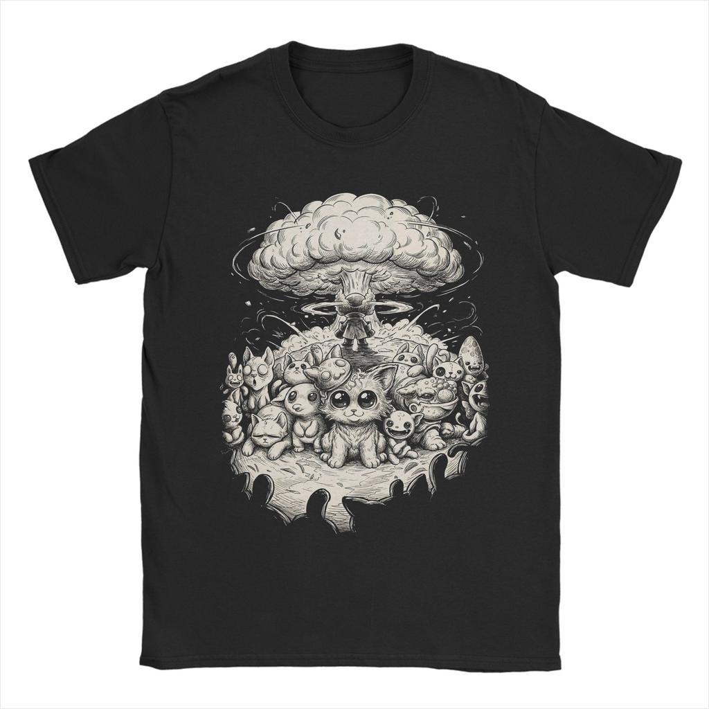 Mewgenics Characters Cat Game TShirts for Unisex  Novelty Cotton Tee Shirt Round Collar Short Sleeve T Shirt Summer Clothes