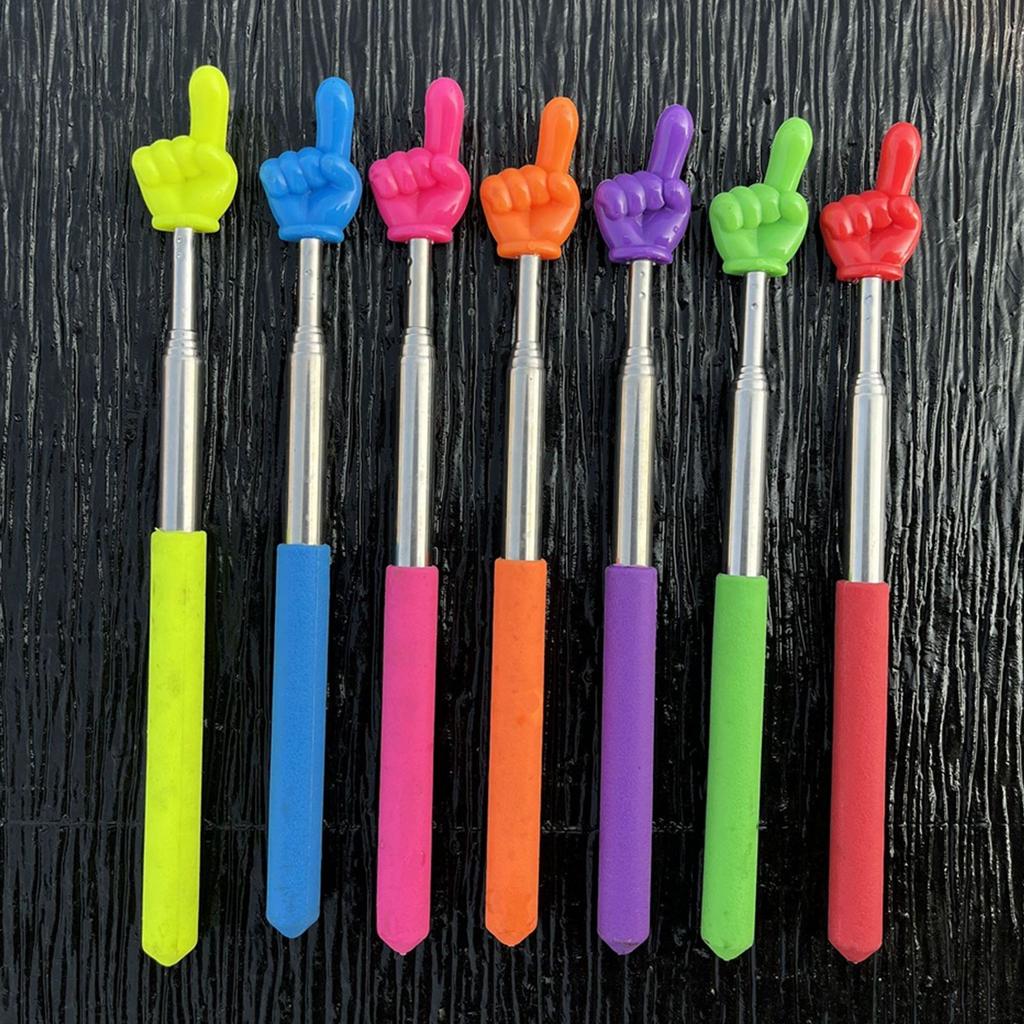 Выдвижные учительские указки, демонстрационные палочки для класса, пальчиковые дубинки, игрушки для раннего образования, творческий реквизит для обучения и игровые игрушки 1 шт.