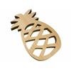 AndLaki Trivet, Stylish Wooden Pineapple Design, Made In Japan with Natural Hinoki Cypress (Natural, Large)