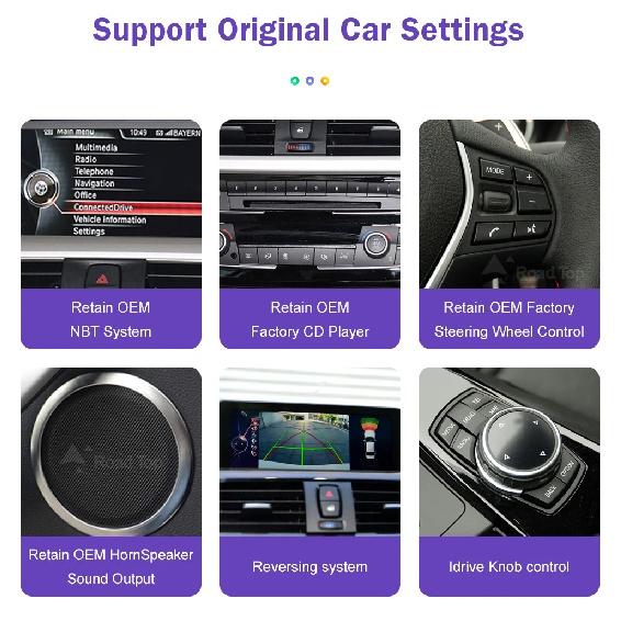 10.25" 12.3" Wireless CarPlay Android Auto 1920*720 Multimedia Display Screen For BMW Series 1 2 F20 F21 F22 F23 F45 F46 Radio