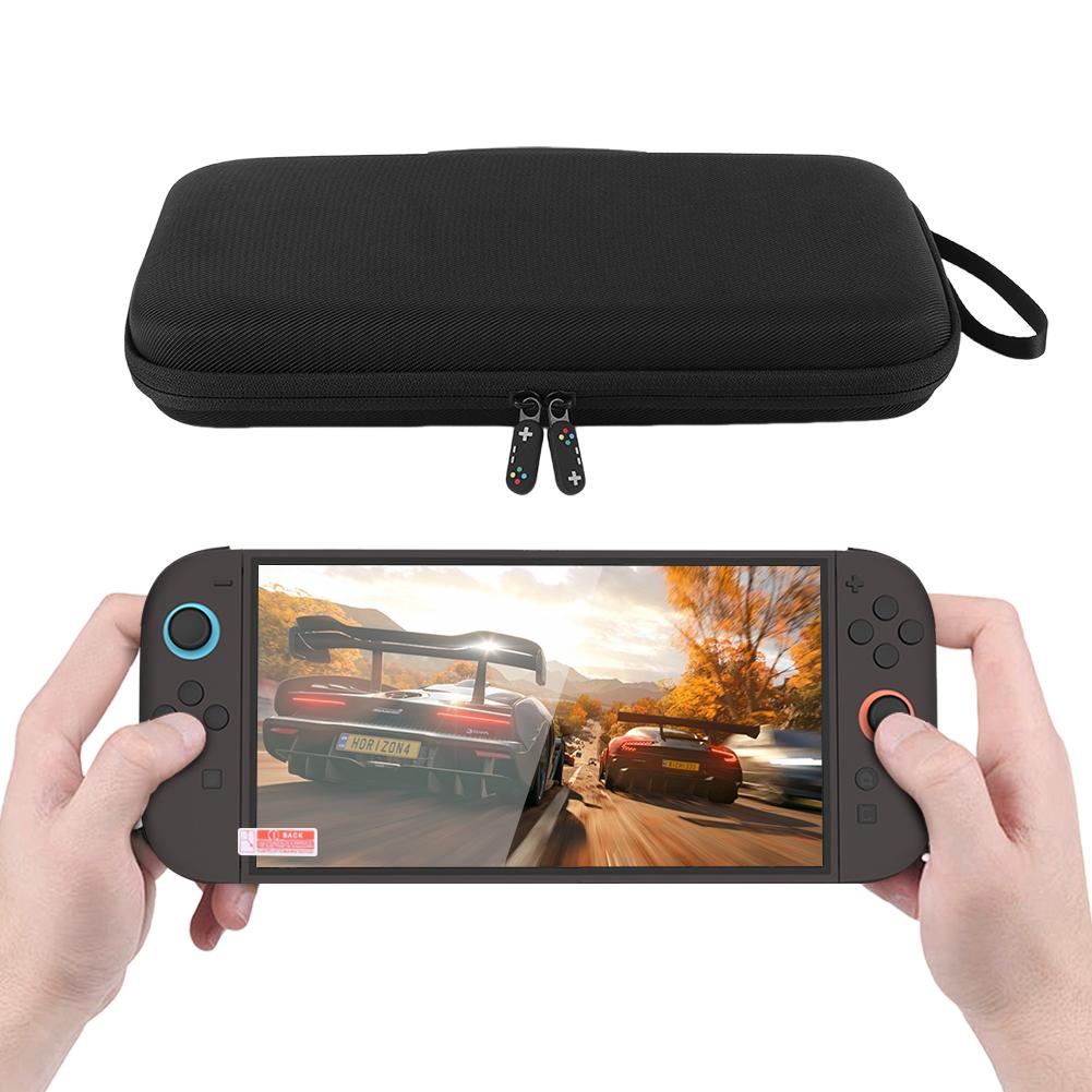 EVA Carrying Case & Screen Protector for Switch 2 Game Conslole Case with 10 Game Cards Holder Zipper Handbag Games Accessories