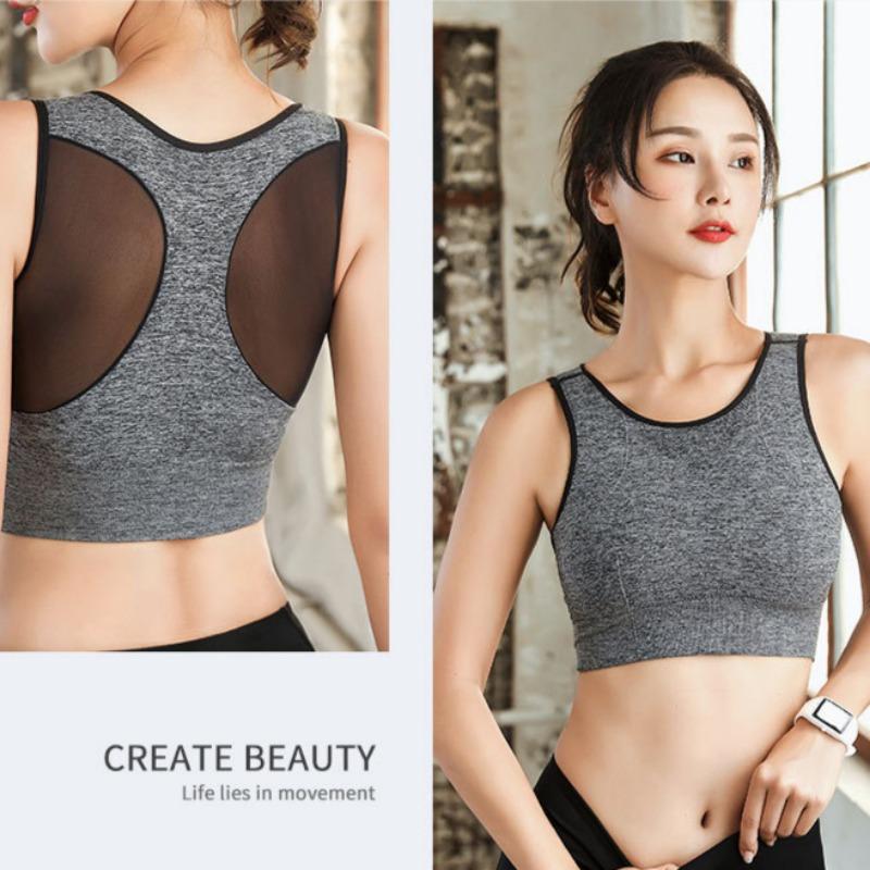 Красивое нижнее белье с амортизацией спины, собранное, быстросохнущее, больших размеров, для фитнеса, одежда для йоги, спортивное нижнее белье