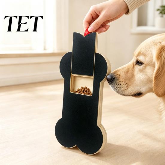 Wooden Claw Grinding Board Dog Nail File with Treat Slot, Scratch Board, Training Pad Grinder Alternative for Small Medium Large Dogs, Enrichment And