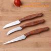 3Pcs/Set Stainless Steel Kitchen Fruit Carving Knives Chef Sculpture Fruit Platter Peeling Knife Food Graver Tool
