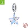 S925 Silver Dream Starfish Pendant Diy Bracelet Beads Ocean Wind Loose Beads Jewelry Accessories
