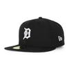 New Era 59FIFTY Detroit Tigers MLB Team Basic Fitted Cap Black (Black-White) - (7-3/8" (Approx. 58.7cm)) [Used]