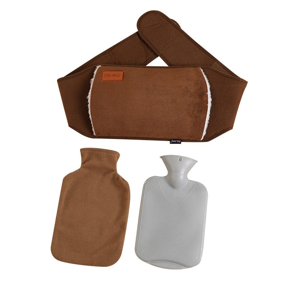 Портативный ПВХ пояс для грелки с горячей водой, носимый, мультяшный, мягкий грелка для рук, плюшевый пояс для прикрытия талии