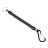 5Pcs Retractable Fishing Lanyards Boating Ropes With Buckle Tackle Secure Accessories Black