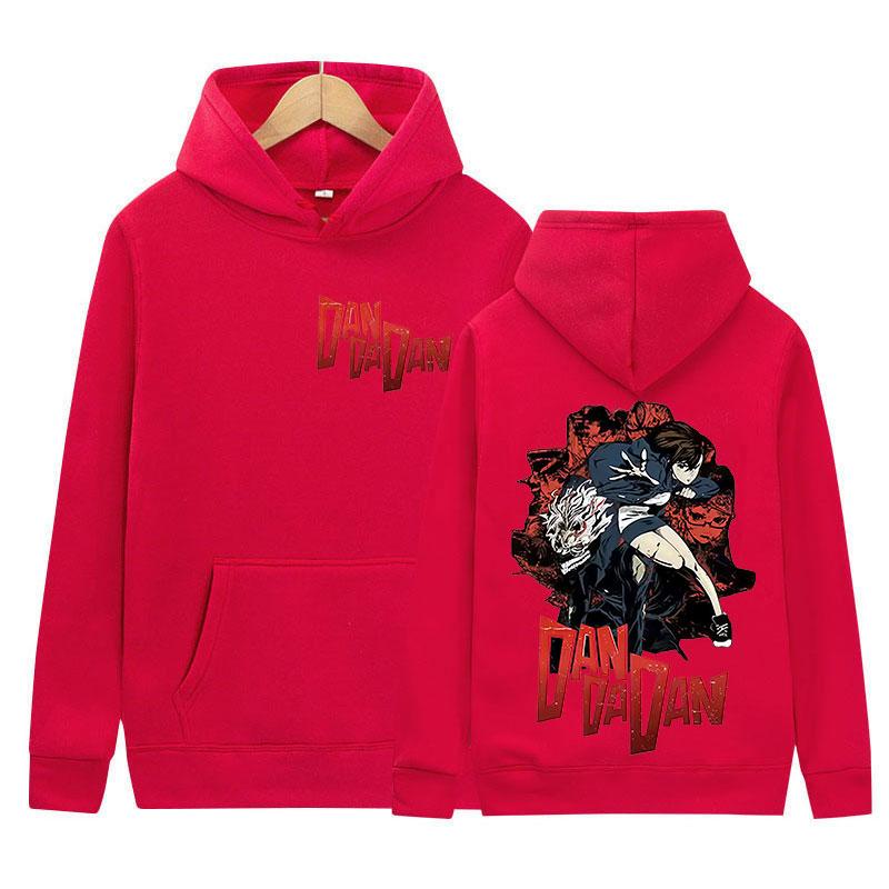 Японское аниме Dandadan Okarun Dan Da Dan Графическая толстовка с капюшоном Унисекс Мода Харадзюку Свитшот Высококачественная толстовка с флисом Уличная одежда