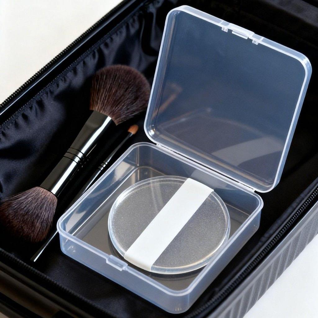 Super Soft Transparent Silicone Powder Puff – 9CM, Non-Absorbing & Non-Sticky Makeup Tool