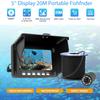 1080P Underwater Fishing Camera Portable Video Fish Finder with 5 Inch IPS Monitor 8GB TF Card