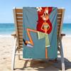 Ultra-Soft Beach Towel with Zig & Sharko Theme,Ideal for Pool - Camping, Diving - Perfect Travel Essential, Vibrant Beach Towel.