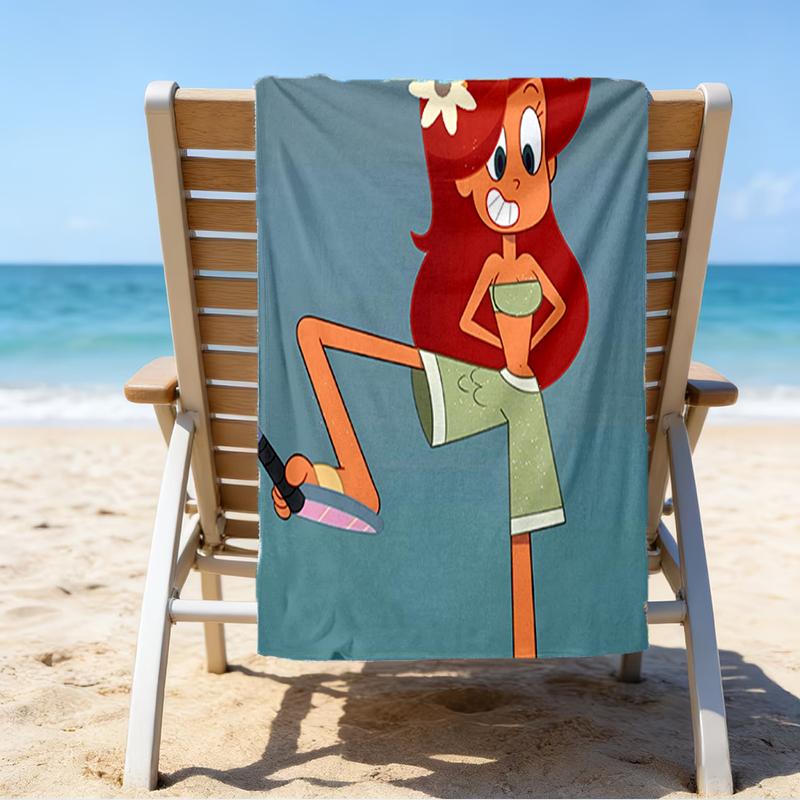 Ultra-Soft Beach Towel with Zig & Sharko Theme,Ideal for Pool - Camping, Diving - Perfect Travel Essential, Vibrant Beach Towel.