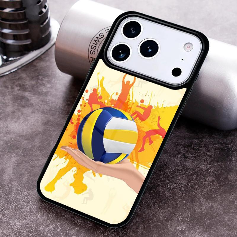 Я люблю Чехол для телефона с волейболом для iPhone 17 16 15 Pro Max Air 14 13 12 11 Plus Ударопрочный чехол