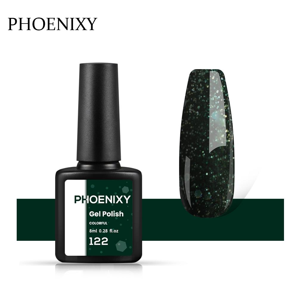 PHOENIXY, 60 цветов, гель-лак для ногтей, долговечный гель-лак, верхнее базовое покрытие, полуперманентный гель-лак, дизайн ногтей «сделай сам»