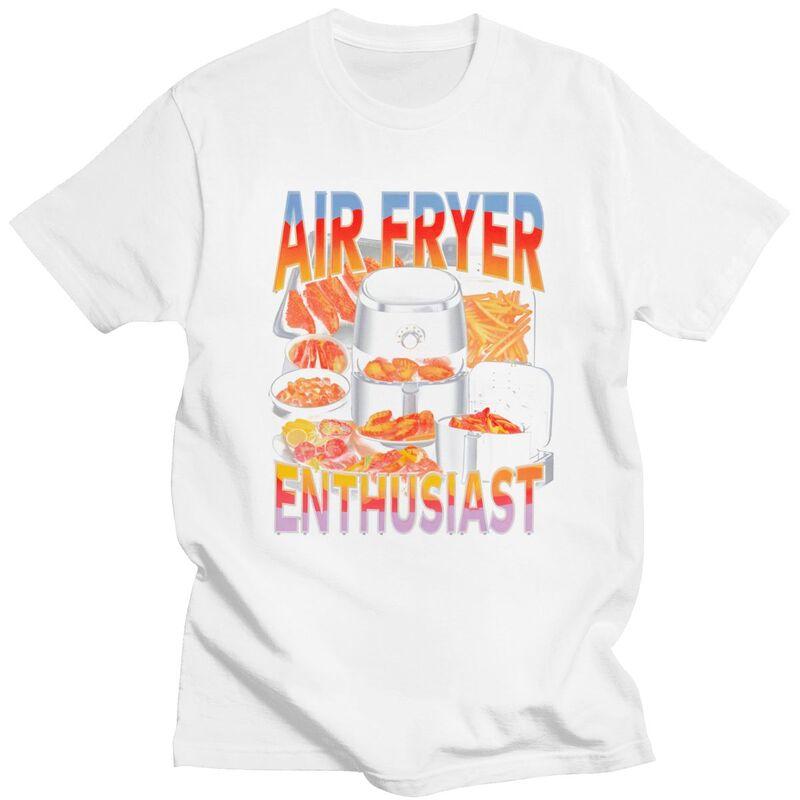 Air Fryer Meme Funny Cooking Design T Shirt Unisex Short Sleeves Awesome Tee Shirt Summer Style Loose Fit 100 Cotton Tee Tops