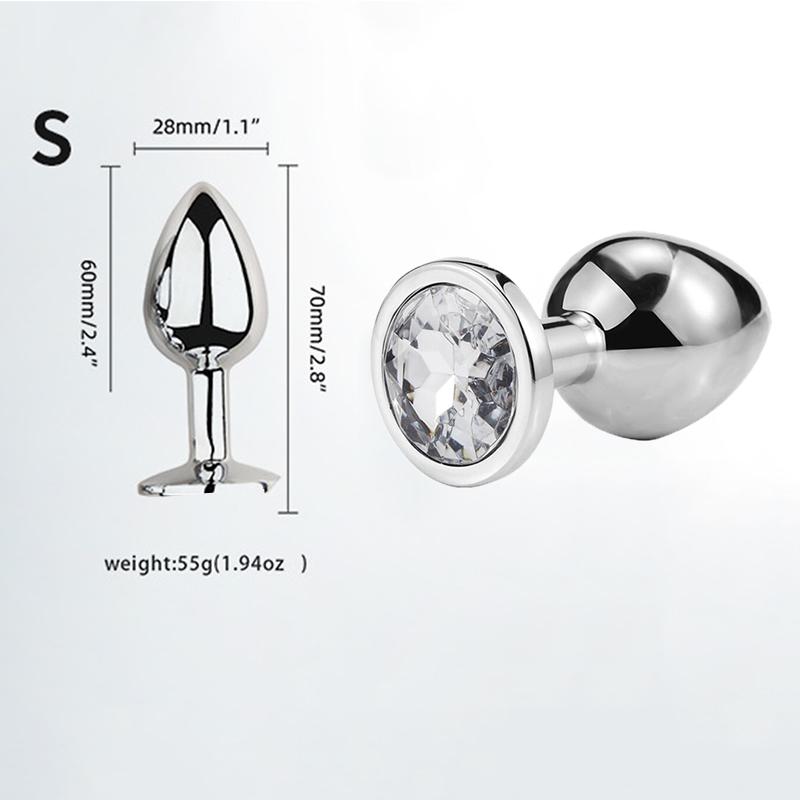 Мини Анальная пробка Игрушки для взрослых Для мужчин Женщин Анальная пробка Металл Эротика Интимная Эротика Секс-игрушки Пары Товары для взрослых XXS XS SML