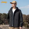 JEEP Men's Windproof Color-Block Outdoor Jacket