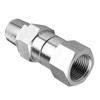 Аксессуар для мойки высокого давления 3/8'' NPT Наружная резьба/M22 14 мм Поворотное соединение Нержавеющая сталь Быстросъемный соединитель Антикоррозийный