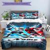 3PC Custom Name Hockey Players Action Bedding Set Duvet Cover Closure Includes 1 Duvet Cover & 2 Pillowcases for Bedroom