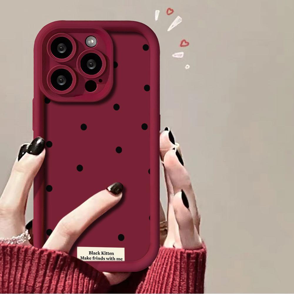 Модный матовый чехол для телефона с точками в виде волн для iPhone 17 Pro Max 16 15 14 13 12 11 Pro XR 7 8 16 Plus 13 16E TPU ударопрочный чехол